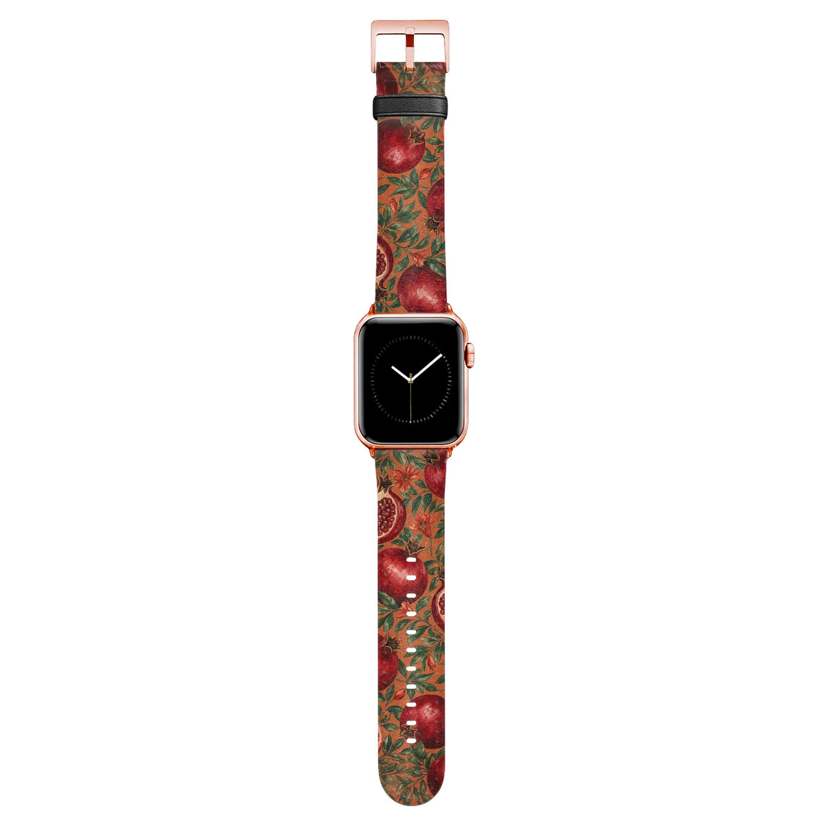 Grenadine - Apple Watch Armband 38/40/41/42mm 38 40 41 42mm Matt Rose Gold NALIA Kunstleder Armband