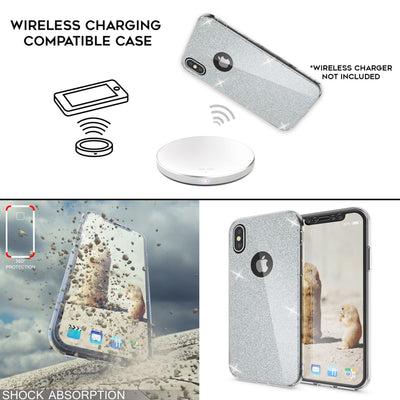 iPhone XS X Handyhülle 360° NALIA Case Cover Komplettschutz Rundum klar Outdoor