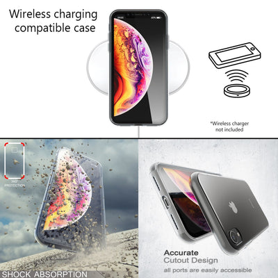 NALIA 360° Hülle für iPhone XR – Vorne & Hinten Schutz – 360GUARD (Full-Body Case) – Marke aus Berlin Transparent NALIA Transparente Hülle
