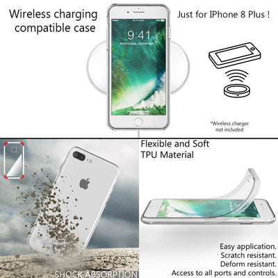 NALIA 360° Hülle für iPhone 7 Plus / 8 Plus – Vorne & Hinten Schutz – 360GUARD (Full-Body Case) – Marke aus Berlin Transparent NALIA Transparente Hülle