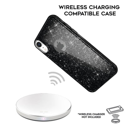 NALIA Glitzerhülle für iPhone XR – Funkelnder Glitzer-Look & Grip – SHINEPOP (Silikon Case) – Marke aus Berlin Rot NALIA Protective Hülle