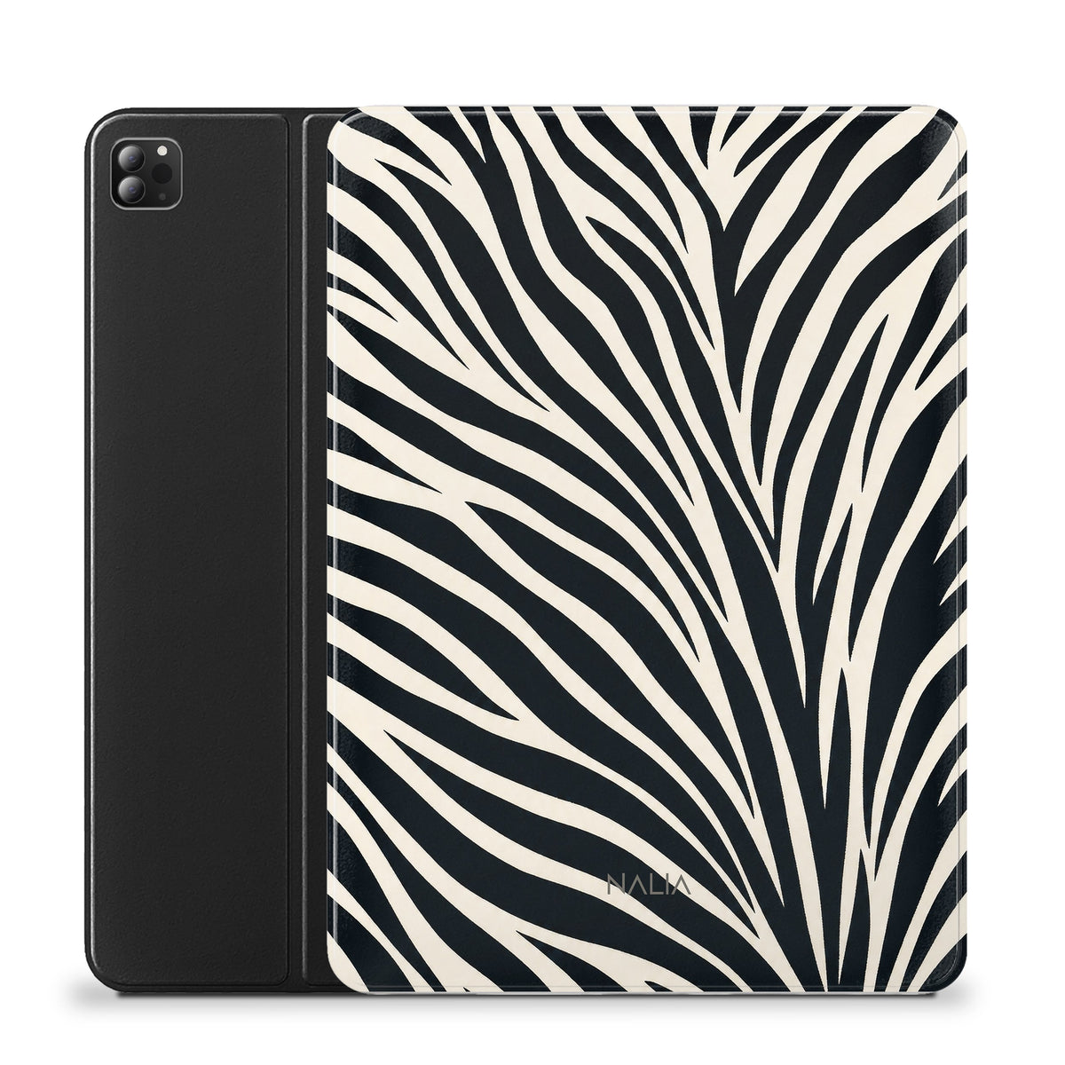 Domino iPad Pro 12.9" (6./5./4. Gen.) Klapphülle mit Zebramuster