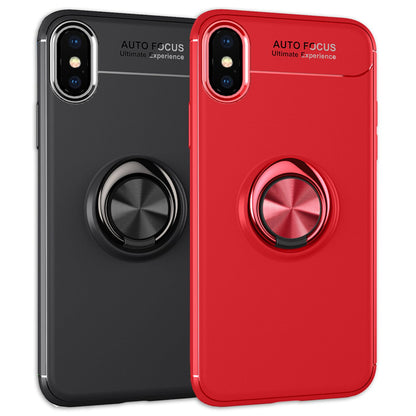 NALIA Ring Hülle für Apple iPhone XS X, Cover magnetisches Silikon Handy Case