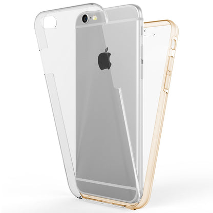 NALIA 360 Grad Handy Hülle für Apple iPhone 6 6S, Full Cover Silikon Bumper Case