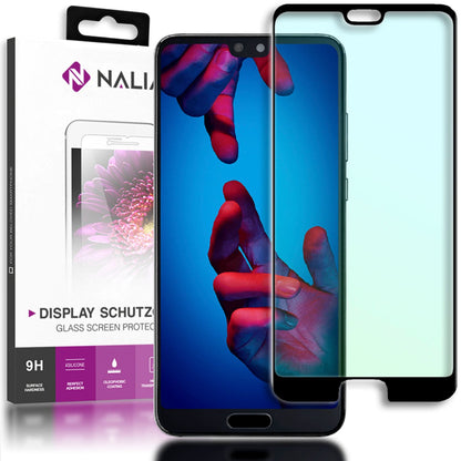 NALIA Schutzglas für Huawei P20 Pro, 9H Full Cover Displayschutz Tempered Glass