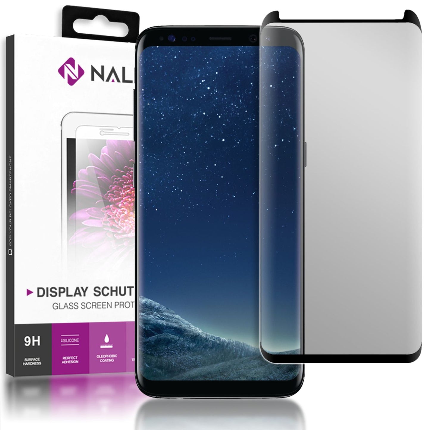NALIA Sicht Schutzglas für Samsung Galaxy S8 Plus, Anti Spy Blickschutz Glas