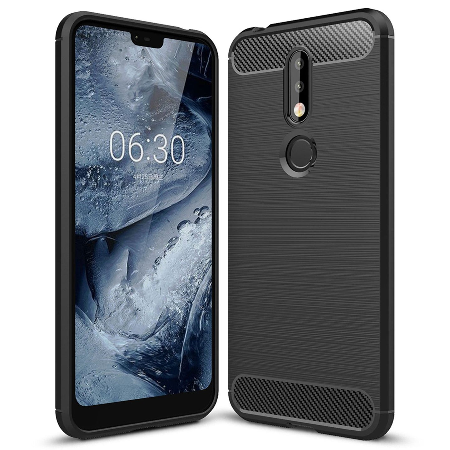 NALIA Handy Hülle für Nokia 7.1 (2018), Dünnes Silikon Case Cover Bumper Etui