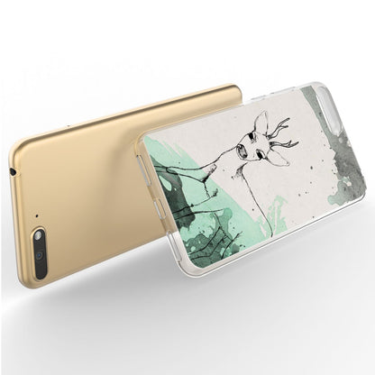 NALIA Hülle für Huawei Y6 (18), Slim Handyhülle Silikon Motiv Case Schutz Cover