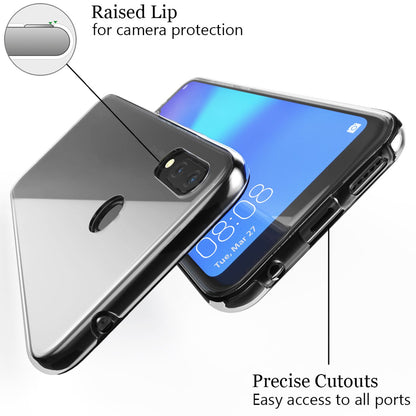 NALIA 360 Grad Handyhülle für Huawei P Smart Plus 2018, Full Cover Case Bumper