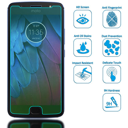 NALIA Schutzglas für Motorola Moto G5S, 9H Glasfilm Displayschutz Tempered Glass