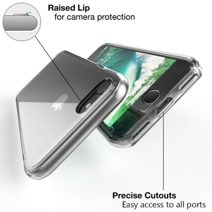 NALIA 360° Handy Hülle für iPhone SE 2022 / SE 2020 / 8 / 7, Case Cover Schutz