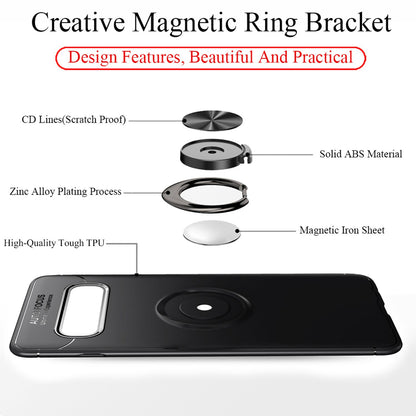 NALIA Ring Handy Hülle für Samsung Galaxy S10 Plus für KFZ Halterung, Cover Case
