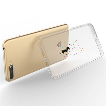 NALIA Hülle für Huawei Y6 (18), Slim Handyhülle Silikon Motiv Case Schutz Cover