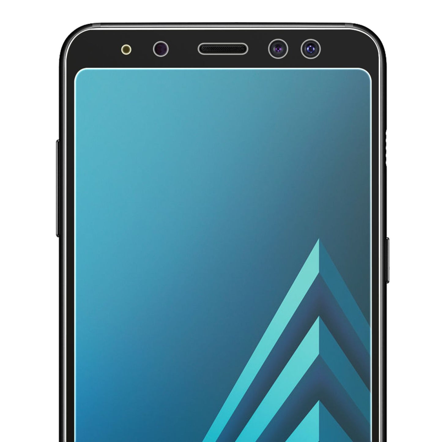 NALIA 2 Pack Display Schutzglas für Samsung Galaxy A8 (2018), Handy Glas Schutz
