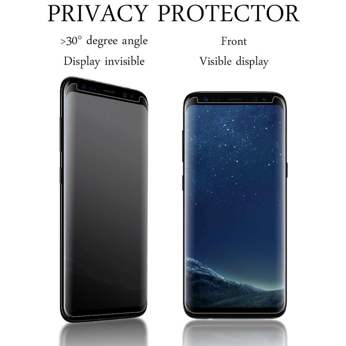 NALIA Sicht Schutzglas für Samsung Galaxy S8, Anti Spy Blickschutz Privacy Glas