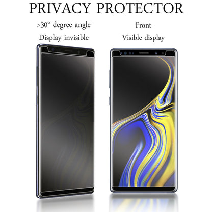 NALIA Sicht Schutzglas für Samsung Galaxy Note 9, Anti Spy Blickschutz Glas