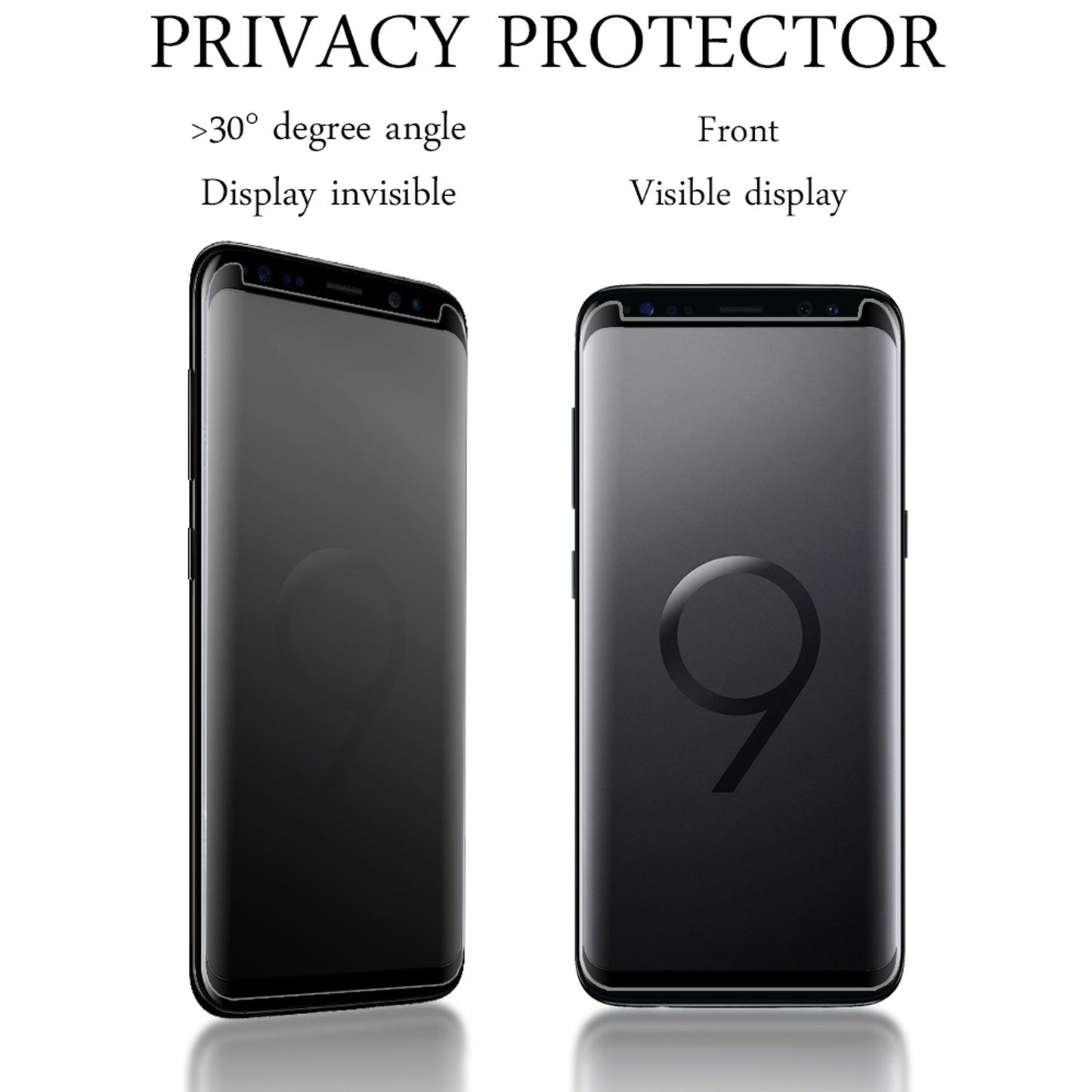 NALIA Sicht Schutzglas für Samsung Galaxy S9, Anti Spy Blickschutz Privacy Glas