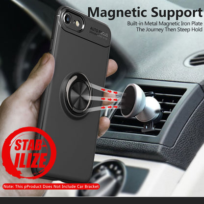 NALIA magnetische Ring Hülle für iPhone SE 2022 / SE 2020 / 8 / 7, Schutz Cover Handy Case