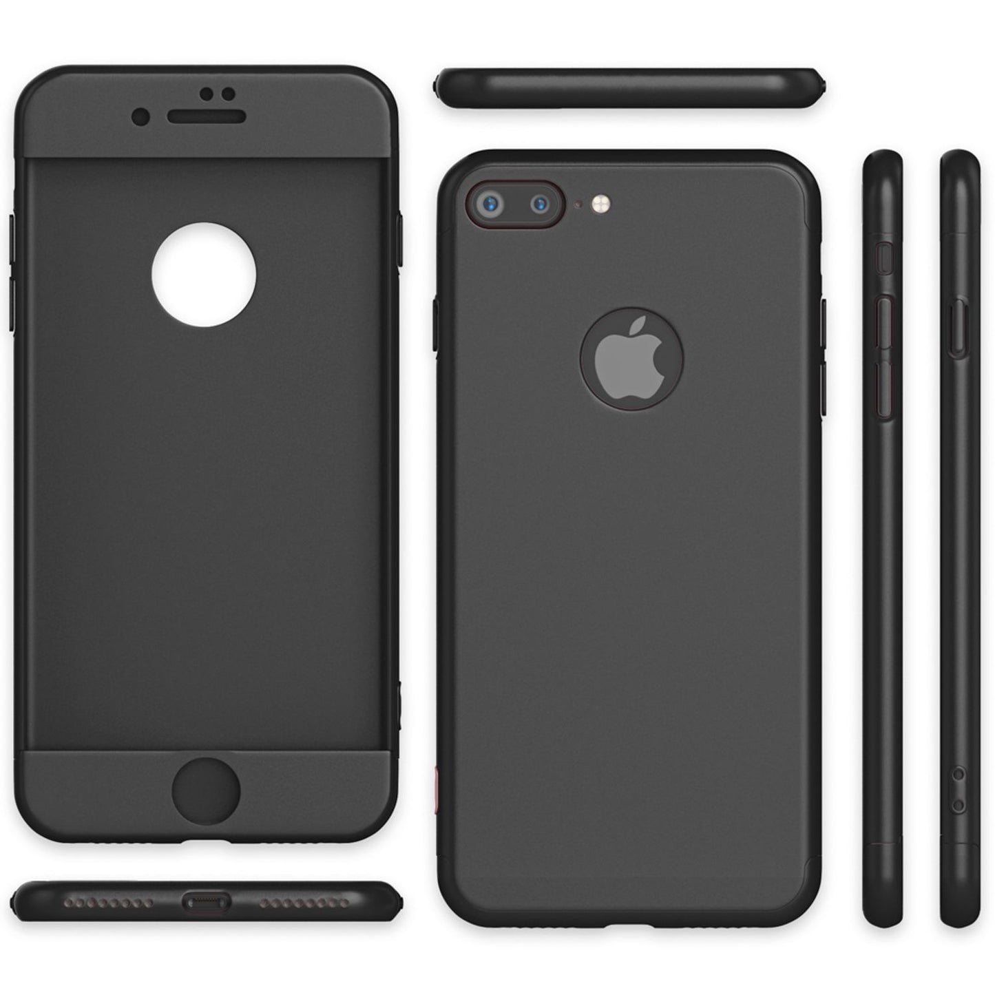 Apple iPhone 7 Plus Rundum Handy Hülle mit Displayschutz von NALIA, 360° Case