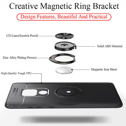 NALIA Ring Hülle für Huawei Mate20 X, Silikon Case Cover Etui für KFZ Halterung
