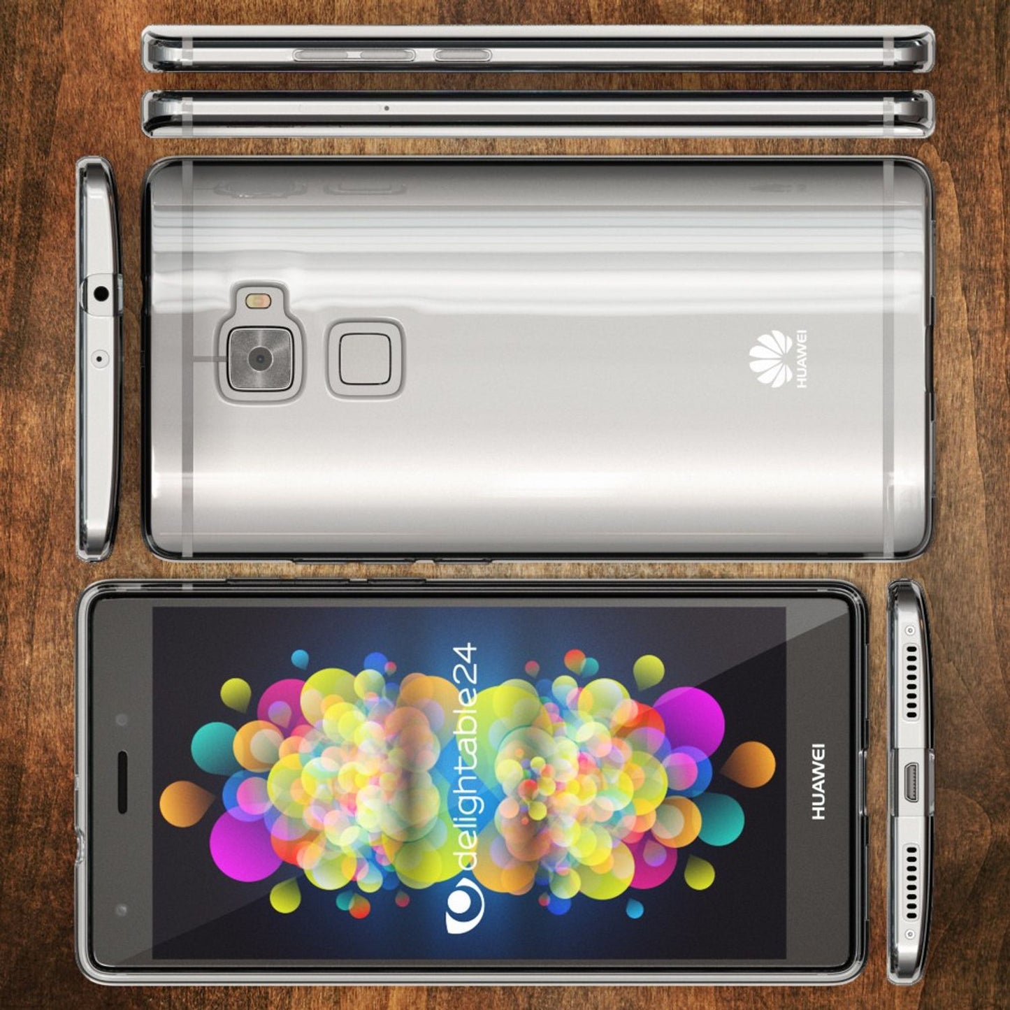 NALIA Hülle für Huawei Mate S, Slim Handyhülle Case Cover Crystal Schutzhülle