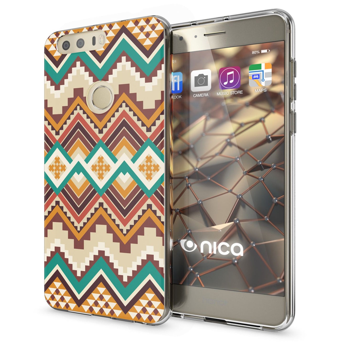 Huawei Honor 8 Handy Hülle von NALIA, Motiv Silikon Case Cover TPU Schutz Dünn