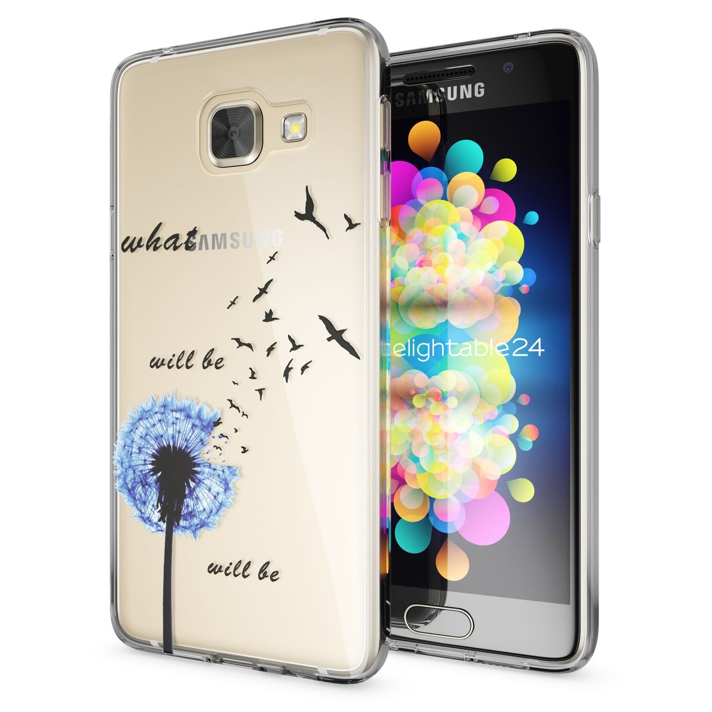 Samsung Galaxy A3 2016 Handy Hülle von NALIA, Silikon Cover Motiv TPU Case Schutz