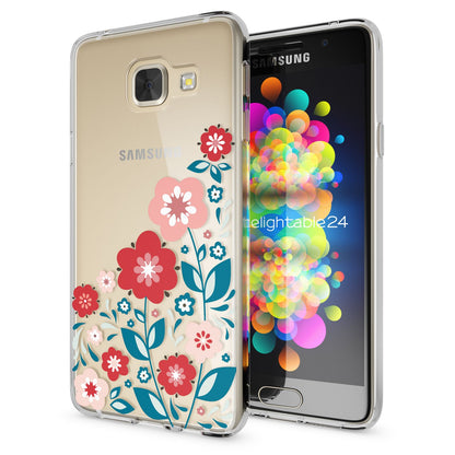 Samsung Galaxy A3 2016 Handy Hülle von NALIA, Silikon Cover Motiv TPU Case Schutz