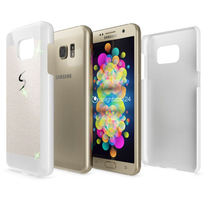 Samsung Galaxy S7 Hülle Handyhülle von NALIA, Glitzer Hard-Case Cover Schutzhülle