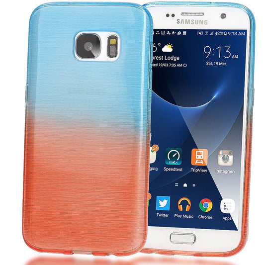 Samsung Galaxy S7 Regenbogen Handy Hülle von NALIA, TPU Silikon Cover Case Schutz
