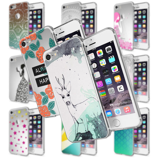iPhone 7 Hülle Handyhülle von NALIA, Motiv Case Cover Bumper Transparent Klar