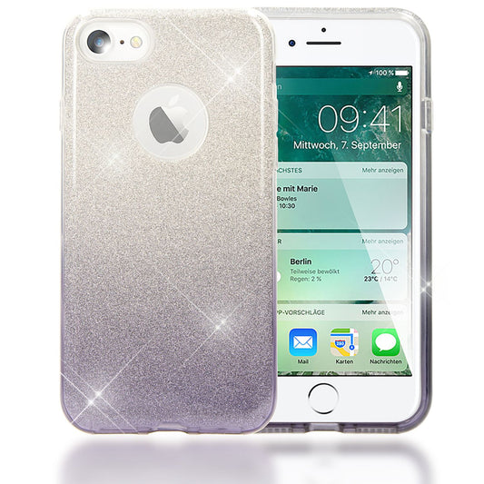 NALIA Handy Hülle für iPhone 7, Slim Schutz Case Back Cover Tasche Bumper Etui