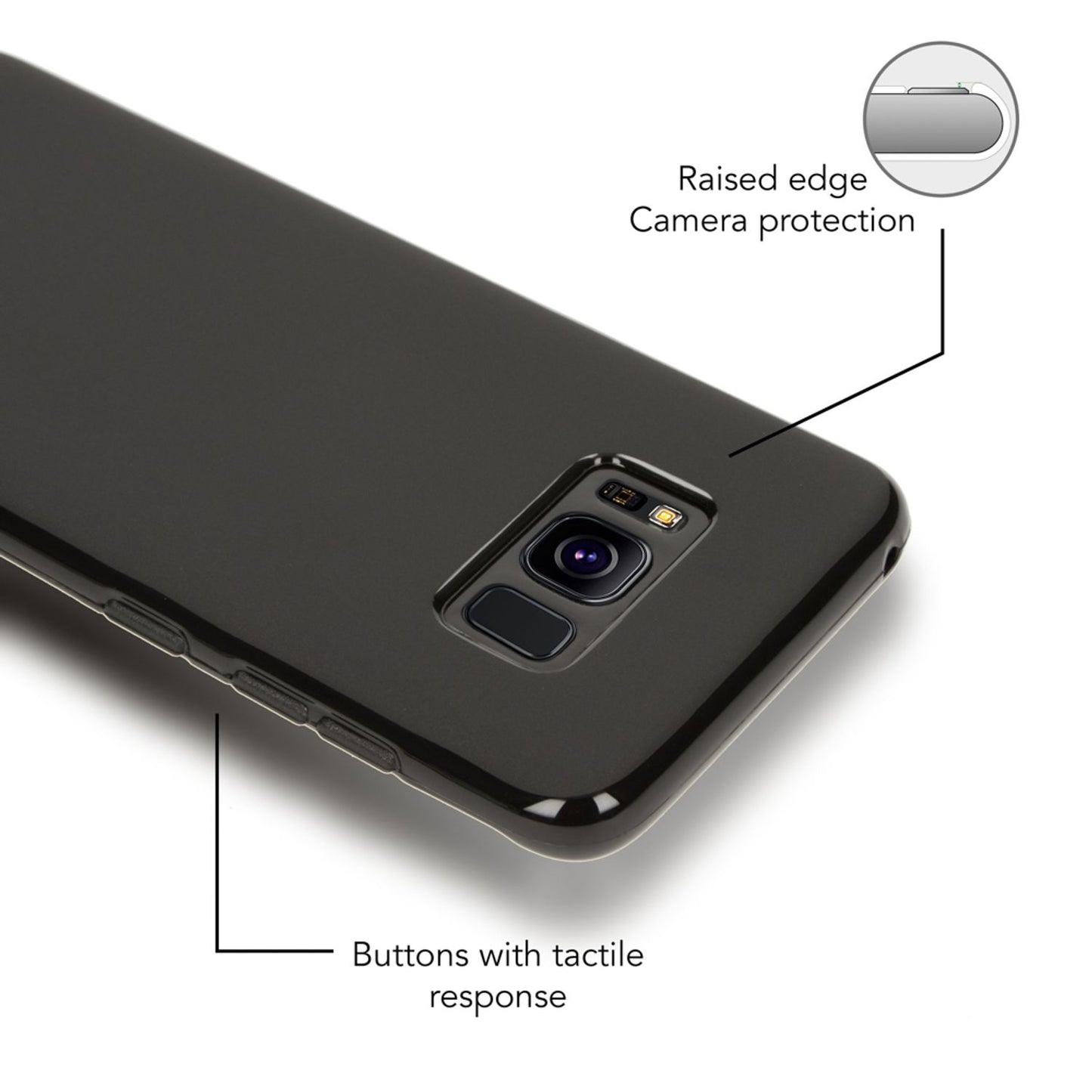Samsung Galaxy S8 Handy Hülle von NALIA, Silikon Cover Case Schutz Bumper Etui
