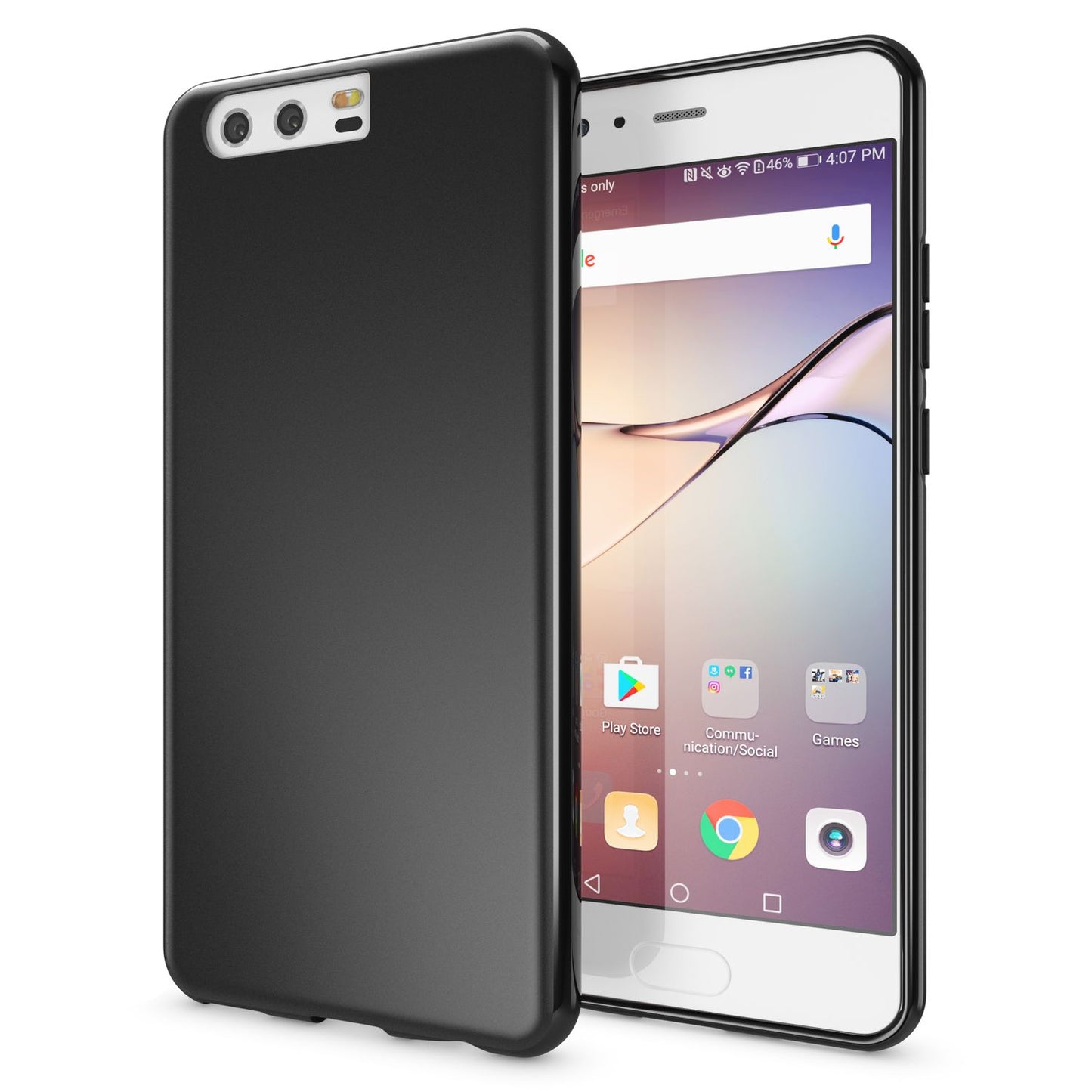 Huawei P10 Handy Hülle von NALIA, TPU Silikon Cover Case Schutz Matt Bumper Etui