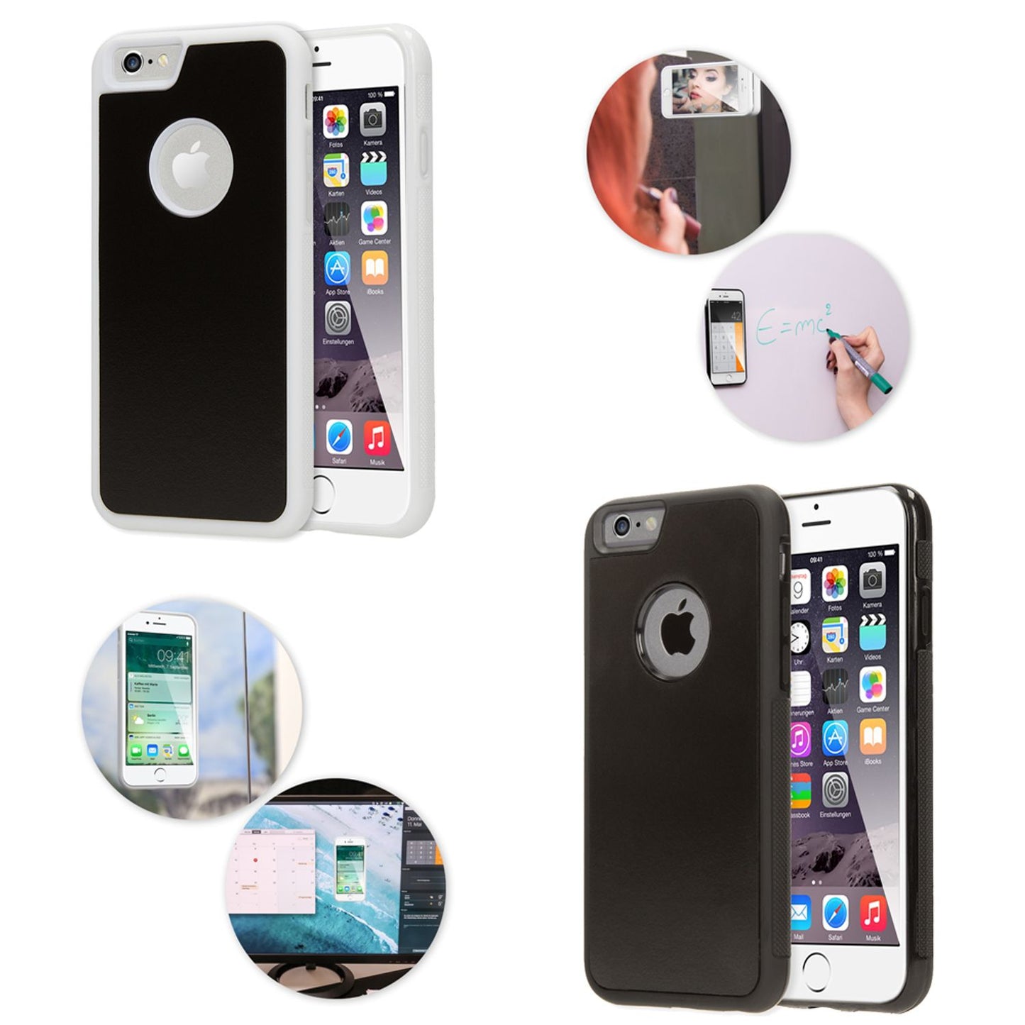 Apple iPhone 6 6S Anti Gravity Case Hülle von NALIA, Selbstklebendes Handy Cover