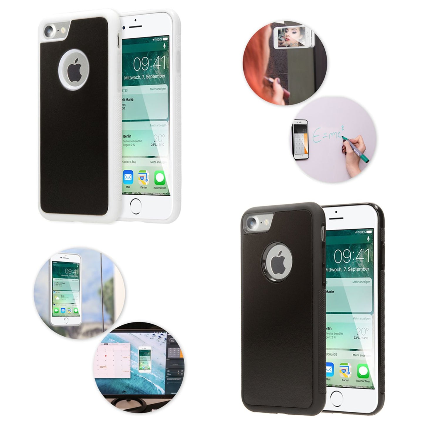 iPhone 7 Anti-Gravity Hülle von NALIA Schutzhülle Selbstklebendes Cover Case