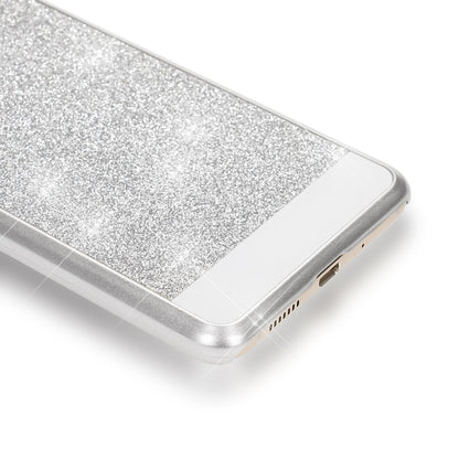 Huawei P10 Lite Hülle Handyhülle von NALIA, Glitzer Slim Hard-Case Glitter Etui