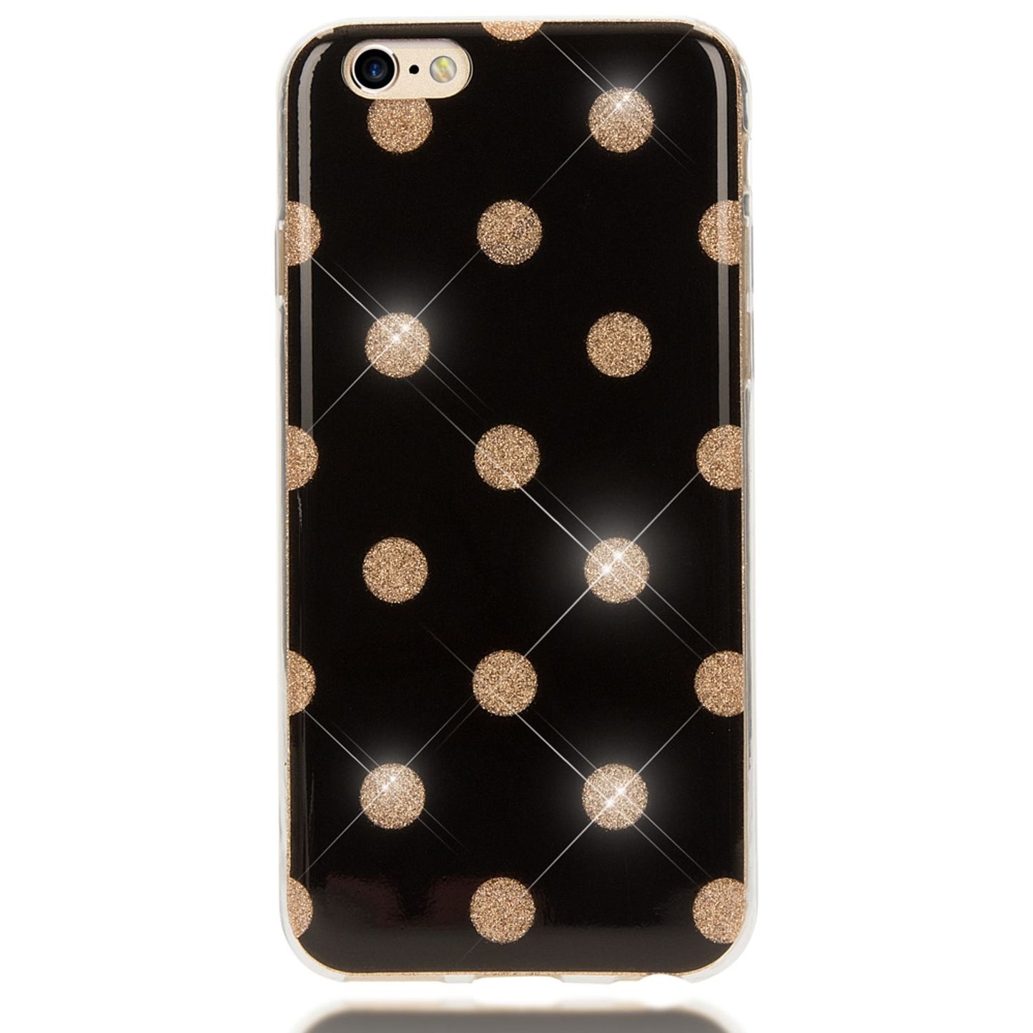 Apple iPhone 6 6S Punkte Handy Hülle von NALIA, Silikon Cover Case Schutz Glitter