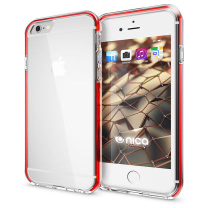 iPhone 6 6S Hülle Handyhülle von NALIA, Durchsichtiges Silikon Case mit Bumper