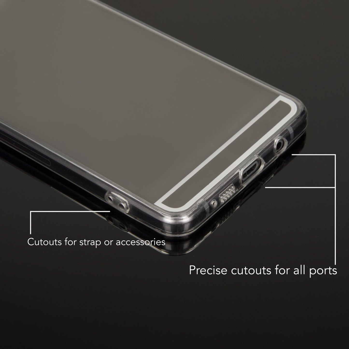 Samsung Galaxy A3 2016 Spiegel Handy Hülle von NALIA, Mirror Case Cover Schutz