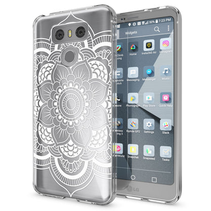 LG G6 Handy Hülle von NALIA, Motiv Silikon Cover Case Schutz Bumper Transparent