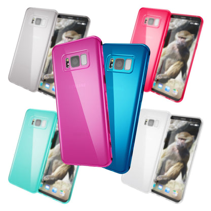 Samsung Galaxy S8 Plus Handy Hülle von NALIA, TPU Silikon Case Cover Schutz Klar