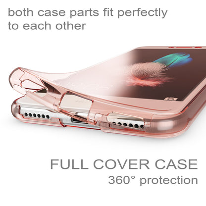 Huawei P8 Lite 2017 Hülle 360 Grad Handyhülle von NALIA, Full Cover Rundum Case