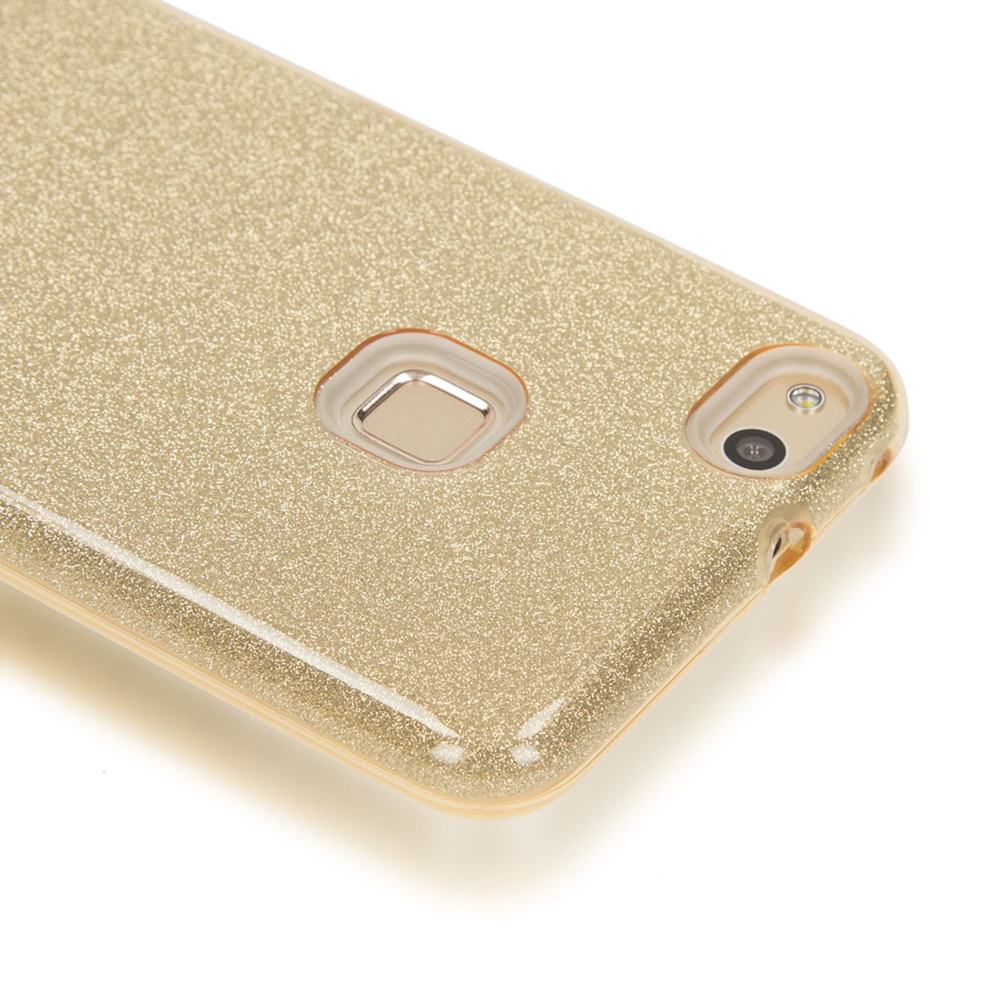 Huawei P10 Lite Handy Hülle von NALIA, Glitzer Silikon Cover Case Schutz Glitter
