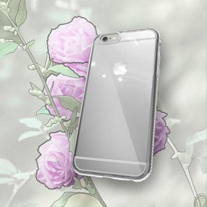 iPhone 6 6S Handy Hülle von NALIA, Silikon Strass Bumper Glitter Rand Case Cover