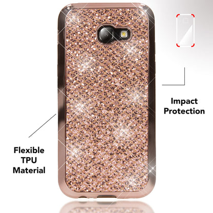 Samsung Galaxy A3 2017 Handy Hülle von NALIA, Glitzer Case Glitter Cover Schutz