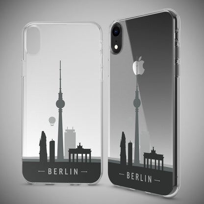 NALIA Hülle für iPhone XR, Silikon Case Cover Slim Motiv Clear Schutzhülle Etui