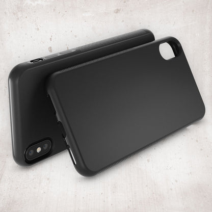 NALIA Hülle für Apple iPhone X XS, Anti Slip Case Schutz Cover Silikon Etui Matt