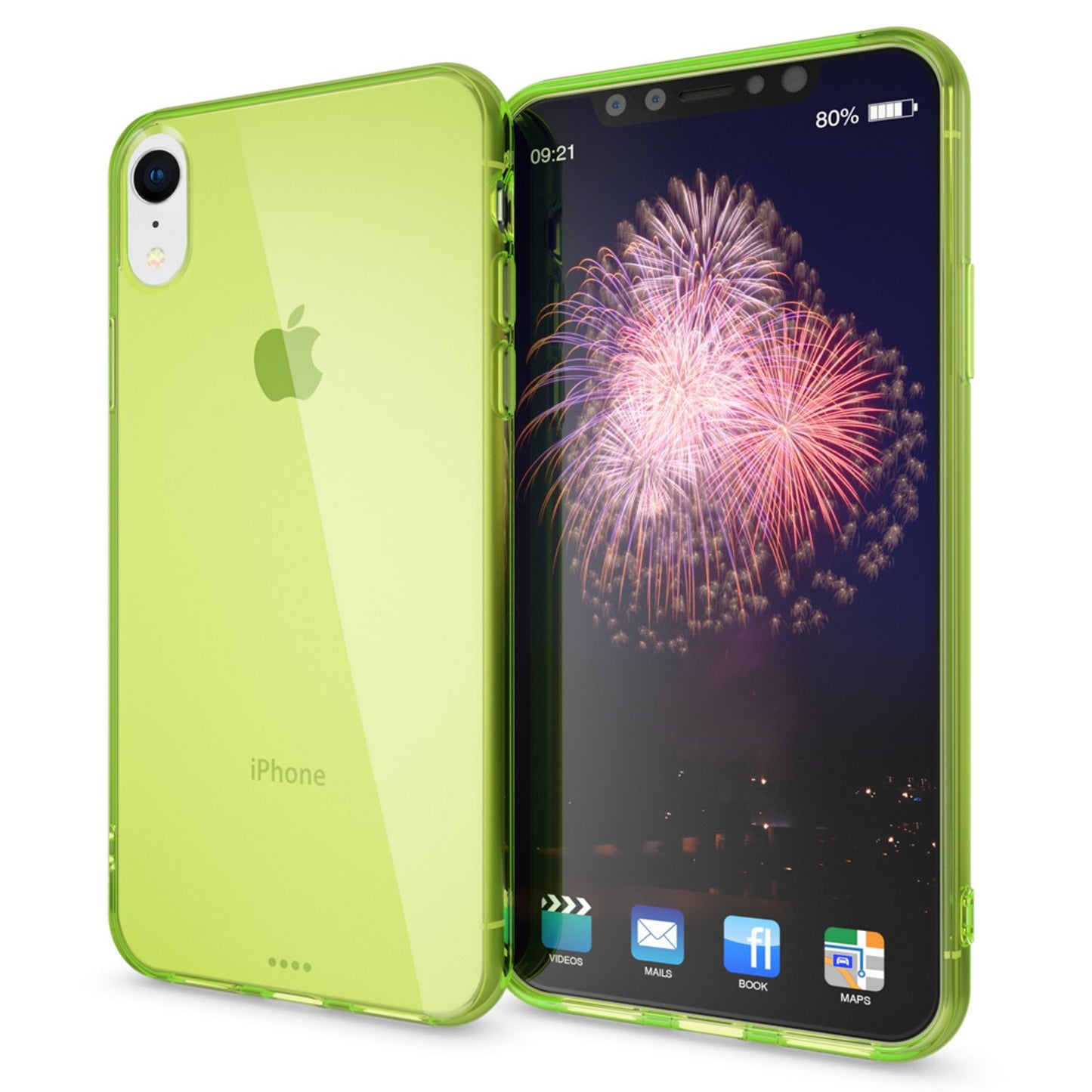 NALIA Handyhülle für iPhone XR, Ultra-Slim Silikon Case Cover Crystal Clear Etui