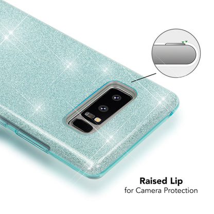 Samsung Galaxy Note 8 Handy Hülle von NALIA, Glitzer Silikon Case Cover Bling